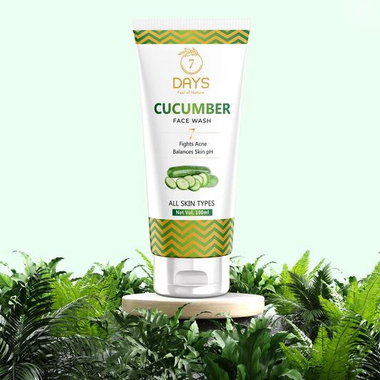 Cucumber face wash for oily skin and pimples