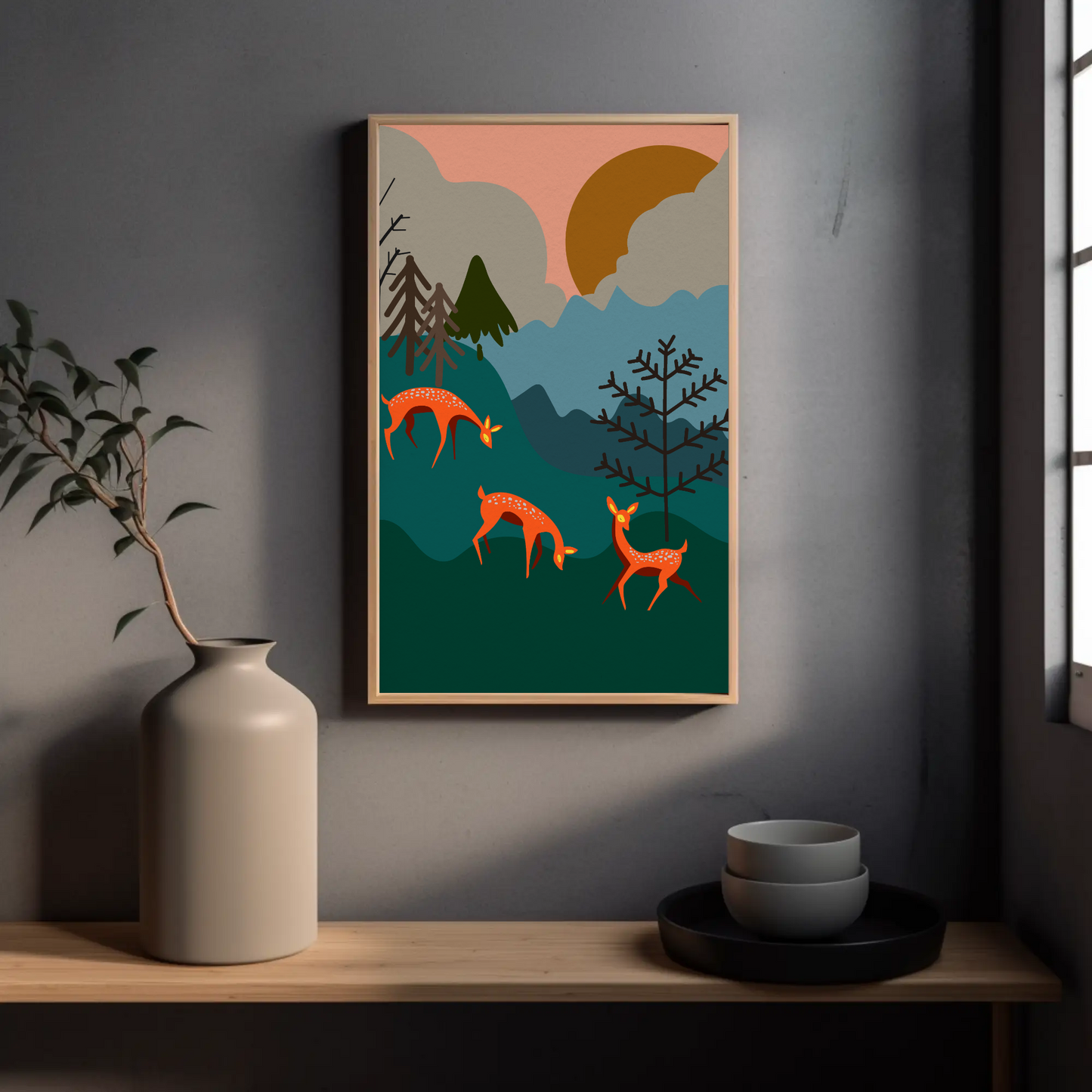 Enchanted Wilderness: Nature-Inspired Framed Art Poster